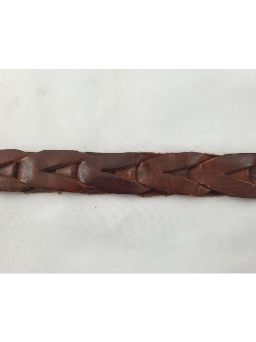 Vintage Sony Studios Wardrobe x Polo Ralph Lauren Braided Brown Leather Belt 36 - Picture 2 of 9